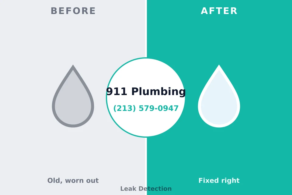 Before and after: plumbing repair Collinsburg, PA